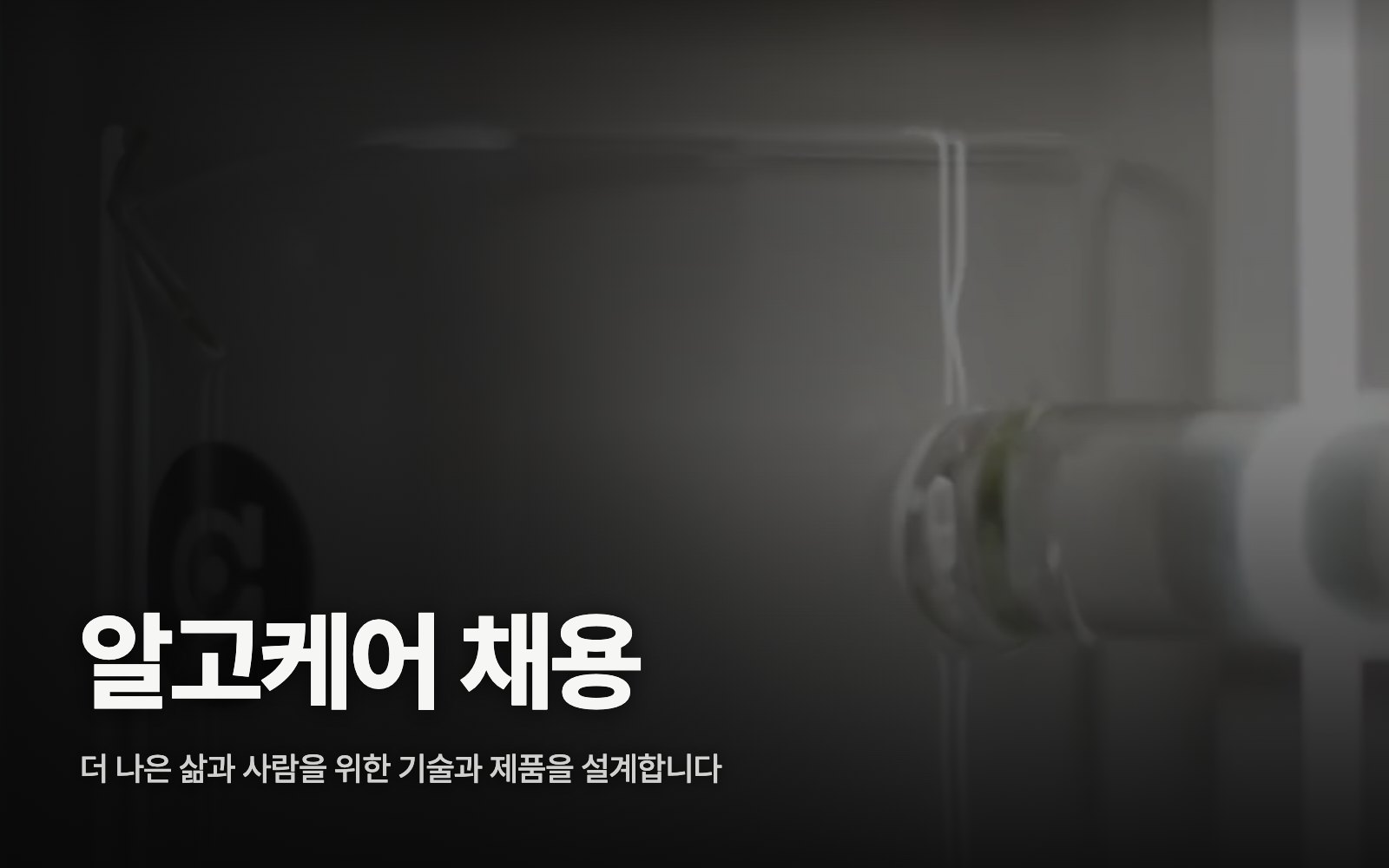 알고케어 채용 사이트 열기